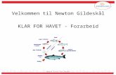 Velkommen til Newton Gildeskål KLAR FOR HAVET - Forarbeid