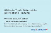 KMUs in Tirol / Österreich - Betriebliche Planung