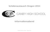 Schüleraustausch Oregon 2014 Informationsabend
