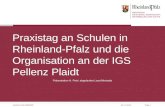 Praxistag an Schulen in Rheinland-Pfalz und die Organisation an der IGS Pellenz Plaidt