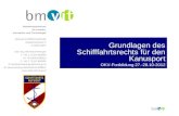 Grundlagen des Schifffahrtsrechts für den Kanusport OKV-Fortbildung 27.-28.10-2012