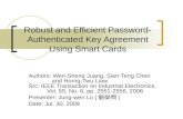 Robust and Efficient Password-Authenticated Key Agreement Using Smart Cards