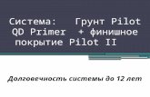 Система:   Грунт  Pilot QD Primer  +  финишное покрытие  Pilot II