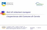 Reti di relazioni europee L’esperienza del Comune di Cervia