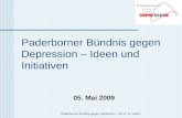Paderborner Bündnis gegen Depression – Ideen und Initiativen