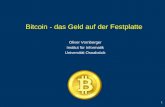 Bitcoin - das Geld auf der Festplatte