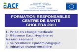 FORMATION RESPONSABLES  CENTRE DE SANTE CHOLERA 2011