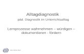 Alltagdiagnostik päd. Diagnostik im Unterrichtsalltag