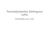Termodynamika Stirlingova cyklu