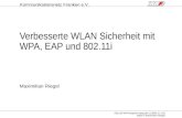 Verbesserte WLAN Sicherheit mit WPA, EAP und 802.11i