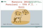 Manovra 2010  Pensioni – TFR P.I. - Enti