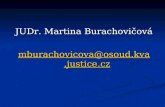 JUDr. Martina Burachovičová mburachovicova@osoud.kva.justice.cz