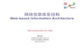 网络信息体系结构 Web-based Information Architecture