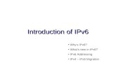 Introduction of IPv6
