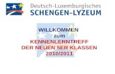 WILLKOMMEN  zum KENNENLERNTREFF DER NEUEN 5ER KLASSEN 2010/2011