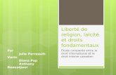 Liberté de religion, laïcité et droits fondamentaux