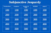 Subjunctive Jeopardy