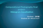 Computational  Photography final project- Histogram Equalization