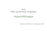 KHÍ Nám og kennsla: Inngangur -Hugsmíðihyggja-
