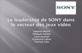 Le leadership de SONY dans le secteur des jeux vidéo