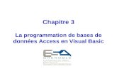 Chapitre 3 La programmation de bases de données Access en Visual Basic