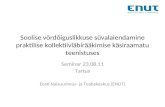 Seminar  23.08.11 Tartus Eesti Naisuurimus- ja Teabekeskus (ENUT)