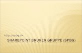 SharePoint Bruger Gruppe (SPBG)