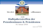 Halbjahrestreffen der Präsidentinnen & Präsidenten 16.  Januar  2010