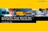 Deutsche Post World Net –  PR in börsennotierten Unternehmen