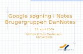 Google søgning i Notes Brugergruppen DanNotes