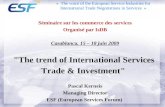 Séminaire sur les commerce des services Organisé par  IsDB Casablanca, 15 – 18 juin 2009