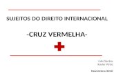 SUJEITOS DO DIREITO INTERNACIONAL -CRUZ VERMELHA-