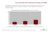 La crescita del commercio equo in Italia