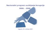 Nacionalni program suzbijanja korupcije 2006. - 2008.