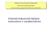 Distretti Industriali Italiani:  evoluzione e caratteristiche