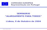 COMISSÃO EUROPEIA Representação em Portugal