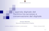 L'agenda digitale del Trentino tra accesso e conservazione del digitale
