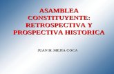 ASAMBLEA CONSTITUYENTE: RETROSPECTIVA Y PROSPECTIVA HISTORICA