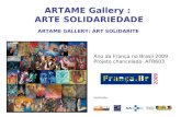 ARTAME Gallery  :  ARTE  SOLIDARIEDADE