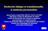 Recherche clinique et translationnelle,  et médecine personnalisée