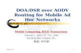 DOA:DSR over AODV Routing for Mobile Ad Hoc Networks