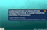 CONSULTATION D’EDUCATION THERAPEUTIQUE À SAINT-MARTIN (Antilles Françaises)