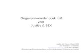 Gegevenswoordenboek IdM voor  Justitie & BZK