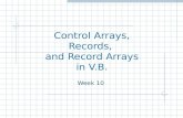 Control Arrays, Records,  and Record Arrays in V.B.
