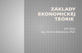 Základy  EkonomickéJ  teórie