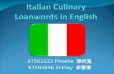 Italian Culinary Loanwords in English
