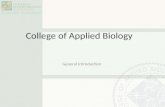 College of Applied Biology