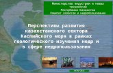 Министерство индустрии и новых технологий Республики Казахстан Комитет геологии и недропользования