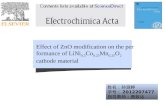 Effect of ZnO modification on the performance of LiNi 0.5 Co 0.25 Mn 0.25 O 2 cathode material