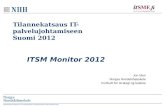 Tilannekatsaus IT-palvelujohtamiseen  Suomi 2012